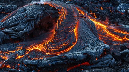 lava crust creates abstract