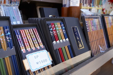 日本の東京、浅草のお土産や風景
