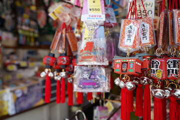 日本の東京、浅草のお土産や風景
