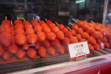 日本の東京、浅草のお土産や風景
