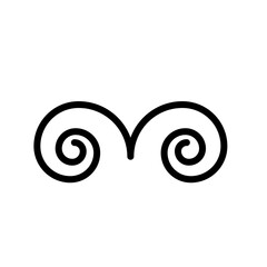 Swirl decoration icon template