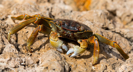 Grapsus albolineatus is a species of decapod crustacean in the family Grapsidae