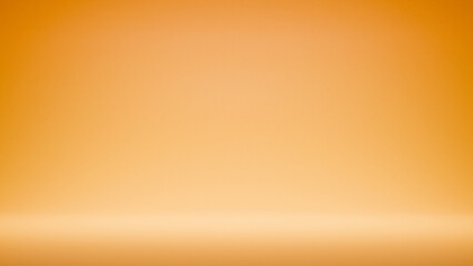 Orange empty bright background copy space. festive advertising background - best place for your text and design, product placement show room. orange color minimalistic backdrop with spotlight gradient