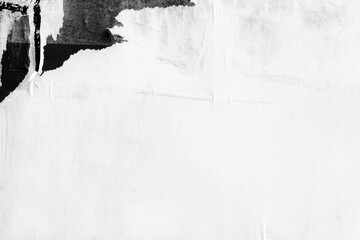 Old ripped torn blank and white posters textures backgrounds grunge creased crumpled paper vintage...