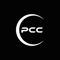 PCC logo. P C C design. White PCC letter. PCC, P C C letter logo design. P C C letter logo design in FIVE, FOUR, THREE, style. letter logo set in one artboard. P C C letter logo vector design.