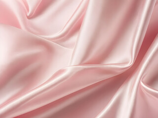 Obraz premium Pink silk folded fabric background.