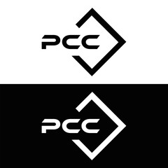 PCC logo. P C C design. White PCC letter. PCC, P C C letter logo design. P C C letter logo design in FIVE, FOUR, THREE, style. letter logo set in one artboard. P C C letter logo vector design.