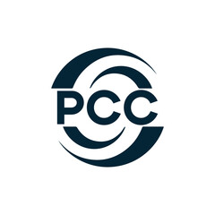 PCC logo. P C C design. White PCC letter. PCC, P C C letter logo design. P C C letter logo design in FIVE, FOUR, THREE, style. letter logo set in one artboard. P C C letter logo vector design.