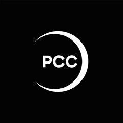 Obraz premium PCC logo. P C C design. White PCC letter. PCC, P C C letter logo design. P C C letter logo design in FIVE, FOUR, THREE, style. letter logo set in one artboard. P C C letter logo vector design.