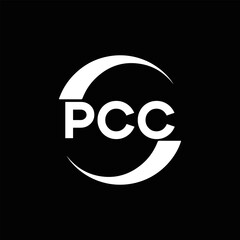 Obraz premium PCC logo. P C C design. White PCC letter. PCC, P C C letter logo design. P C C letter logo design in FIVE, FOUR, THREE, style. letter logo set in one artboard. P C C letter logo vector design.