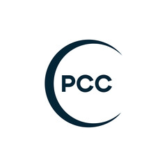 PCC logo. P C C design. White PCC letter. PCC, P C C letter logo design. P C C letter logo design in FIVE, FOUR, THREE, style. letter logo set in one artboard. P C C letter logo vector design.