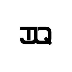 tjq lettering initial monogram logo design