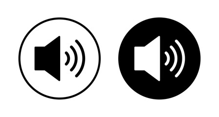 Speaker icon vector isolated on white background. Volume icon. Loudspeaker icon vector. Audio. Sound