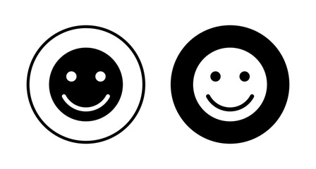 Fototapeta premium Smile icon vector isolated on white background. Smile vector icon. Emoticon Icon vector. Emoji