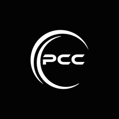 PCC logo. P C C design. White PCC letter. PCC, P C C letter logo design. P C C letter logo design in FIVE, FOUR, THREE, style. letter logo set in one artboard. P C C letter logo vector design.