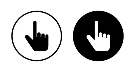 Hand click icon vector isolated on white background. pointer icon vector. hand cursor icon vector