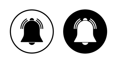 Bell Icon vector isolated on white background. Notification symbol. Bell vector icon