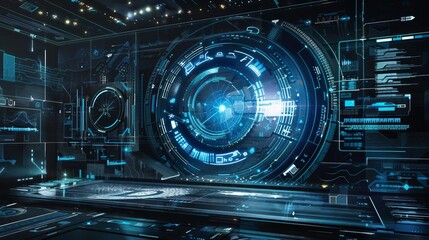 Futuristic tech design