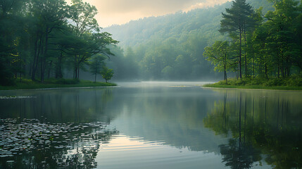 Calm and Tranquil Natural Scene