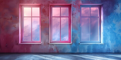 Serene Vintage Window Frames for Nostalgic Designs