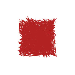 An isolated abstract grunge scribble background design element.