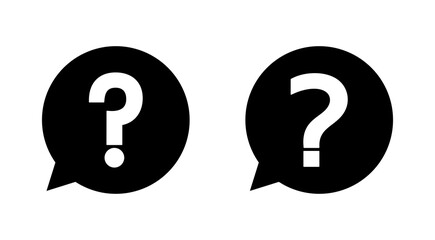 Question icon set. question mark icon vector.