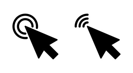 Click icon set. pointer arrow icon. cursor icon vector