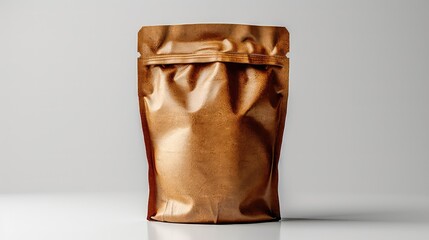 Blank paper bag of coffee product mockup