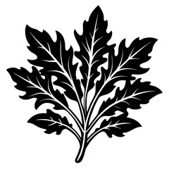 leaf silhouette vector illustration