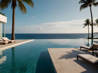 Rooftop Oasis: Infinity Pool Serenity with Ocean Views