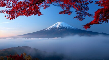 beautiful mountain fairy tale landscape in autumn