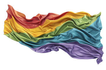 Fototapeta premium Rainbow flag. Symbol of diversity, tolerance and LGBTQ+ community.