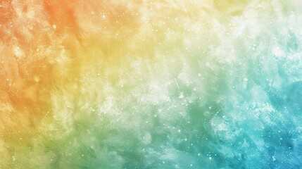 Fototapeta premium White, Green, Blue, Orange, Yellow Gradient: Grungy Retro Texture with Bright Glow