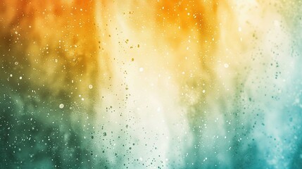 Fototapeta premium White, Green, Blue, Orange, Yellow Gradient: Grungy Retro Texture with Bright Glow