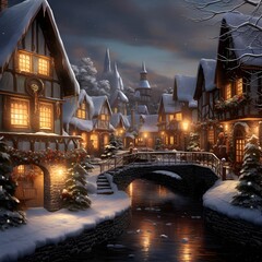 Winter wonderland. Christmas and New Year holidays concept. Winter wonderland.