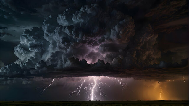 lightning and storm