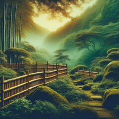 Fototapeta premium landscape in the mountains