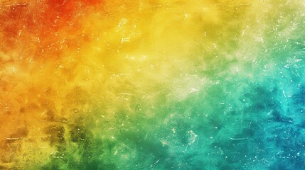 Fototapeta premium Bright Gradient Background: White, Green, Blue, Orange, Yellow with Grainy Noise and Grunge