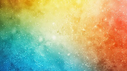 Fototapeta premium Bright Gradient Background: White, Green, Blue, Orange, Yellow with Grainy Noise and Grunge