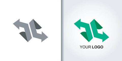 exchange swap logo vector