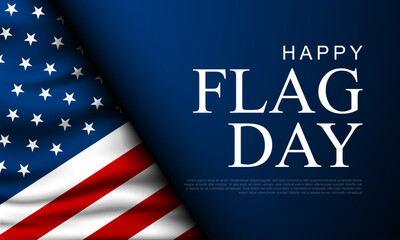 Happy Flag Day United States Of America June 14 Background Vector Illustration