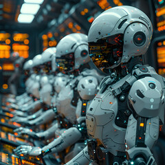 Fototapeta premium robot cyborg robot