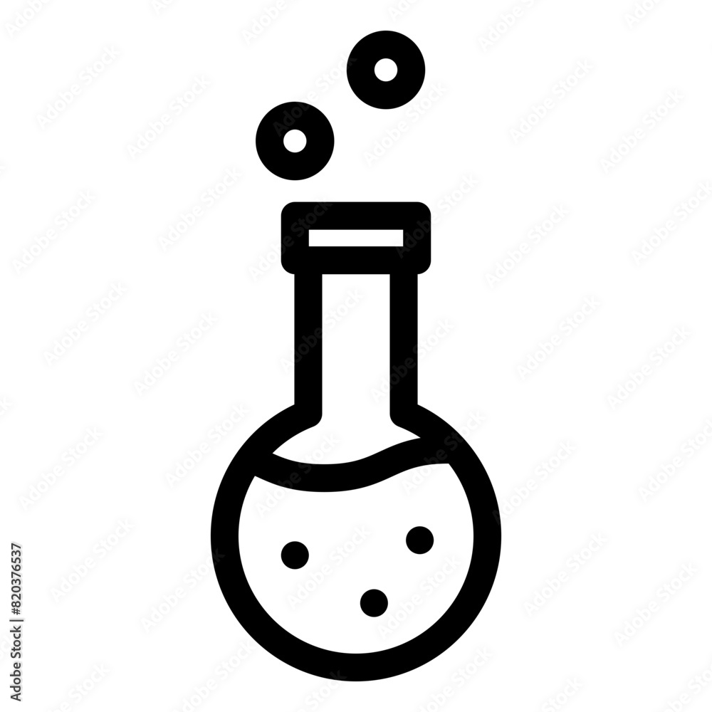 Poster chemical poison icon 