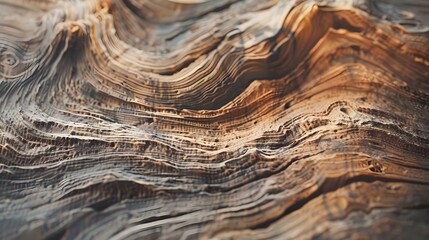 Naklejka premium Tree growth rings on fresh cut evergreen tree
