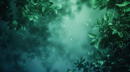 Eco Nature Background With Green And Blue Abstract Defocused Elements, Evoking A Sense Of Environmental Awareness, High Quality