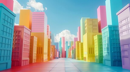 gay pride parade in a city