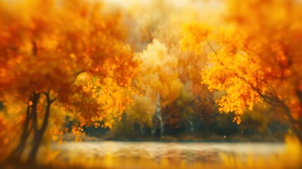 Beautiful Blurred Boreal Forest Background View, Offering A Serene And Tranquil Scene, High Quality