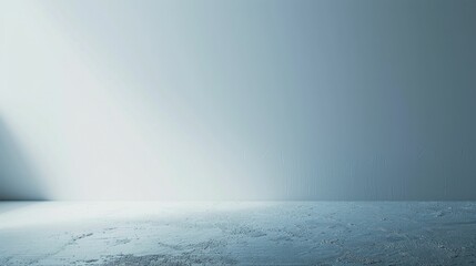 Minimalist room with natural light streaming in from the side in a serene setting