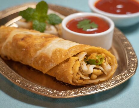 Indian Veg chapati Wrap