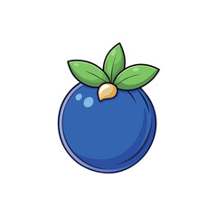 Blueberry cartoon vector Illustration flat style artwork concept
